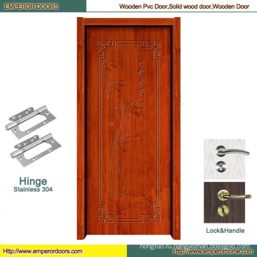 Главная деревянные двери МДФ ПВХ дверь створка деревянной двери